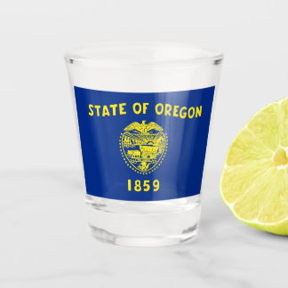 Copo De Shot Vidro de tiro Patriótico com bandeira de Oregon