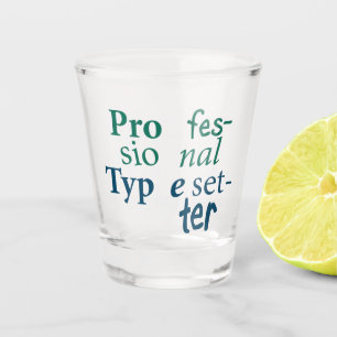 Copo De Shot Vidro de tiro profissional do Typesetter