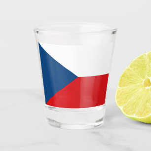 Copo De Shot Vidro disparado patriótico com bandeira da Repúbli