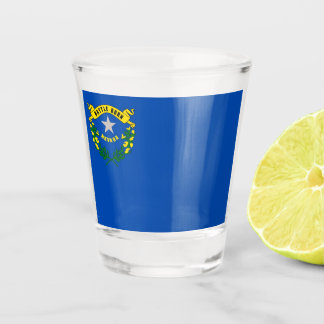 Copo De Shot Vidro disparado patriótico com bandeira de Nevada