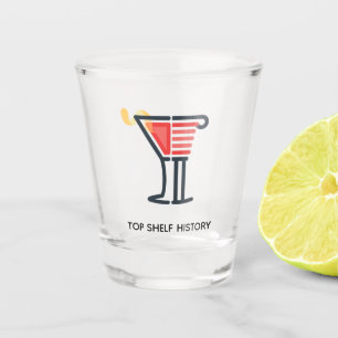Copo De Shot Vidro do Histórico de Prateleiras Superior