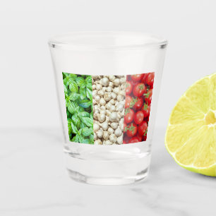 Copo De Shot Vidro do Shot Flag de Comida italiano