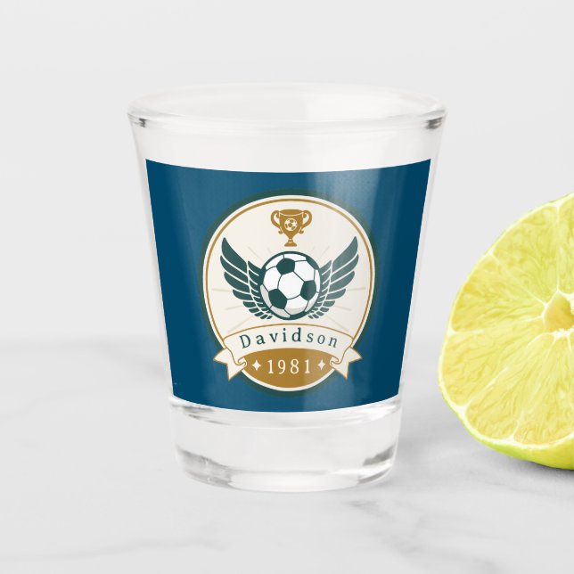 Copo De Shot Vidro do Shot - Futebol - Personalizado - Adiciona (Frente)