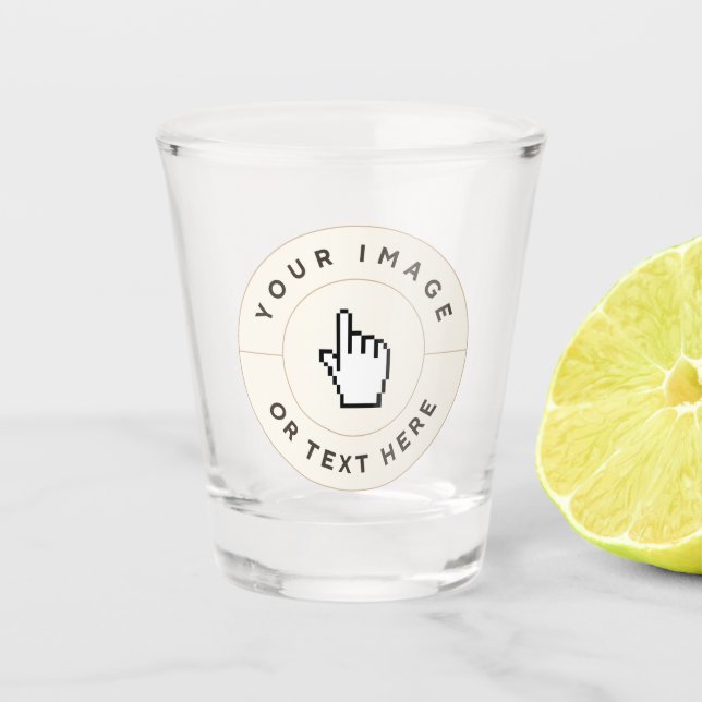 Copo De Shot Vidro do Shot - Personalizado (adicionar imagem/te (Frente)