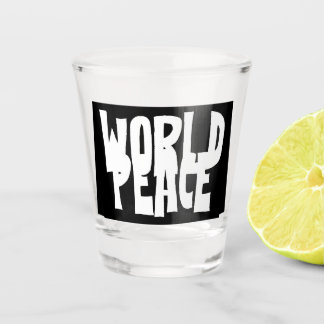 Copo De Shot Vidro do World Peace