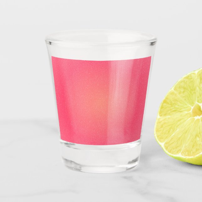 Copo De Shot Vidro-Fogo Gradiente Rosa Vibrante (Frente)