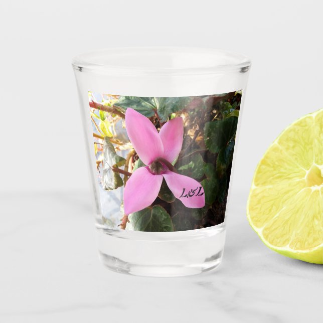 Copo De Shot Vidro fotografado (Frente)