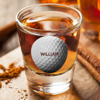 Copo De Shot Vidro Personalizado Da Bola De Golfe