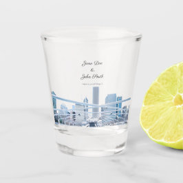 Copo De Shot Vidro Personalizado de Chicago Shot