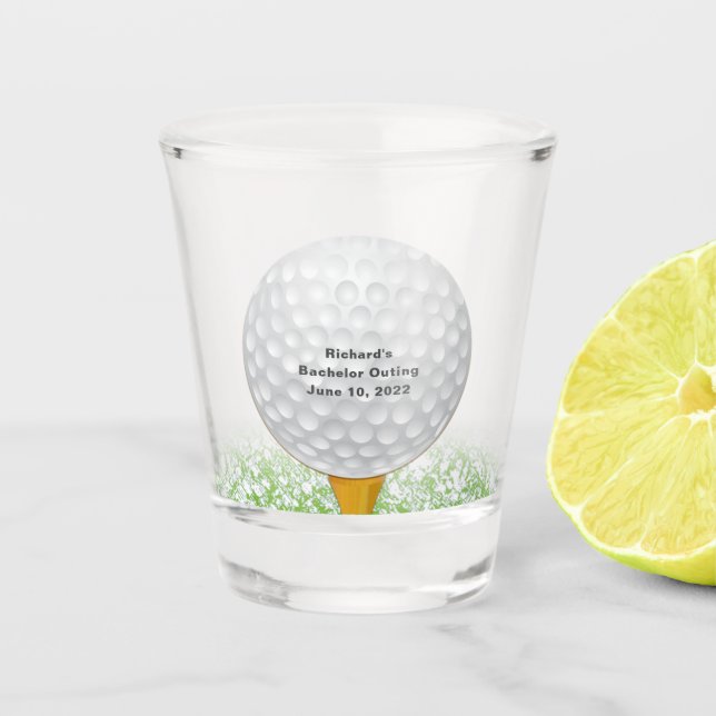 Copo De Shot Vidro Personalizado de Golf (Frente)