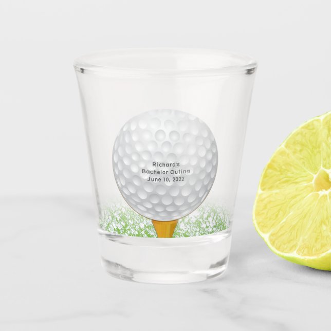 Copo De Shot Vidro Personalizado de Golf (Frente)