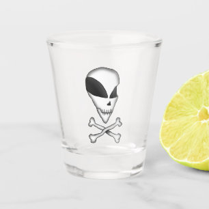 Copo De Shot Vidro quente - Alienígena - Área 51 Cartoon