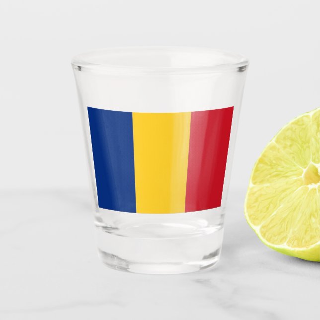 Copo De Shot Vidro quente Bélgica (Frente)