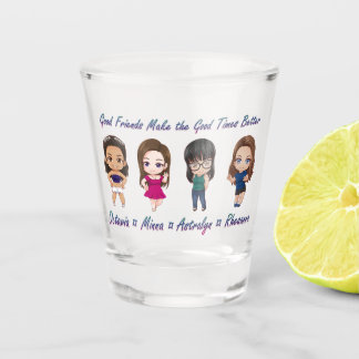 Copo De Shot Vidro quente - bons amigos