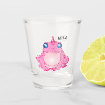 Vidro quente de fantasia de sapo Unicórn bonito