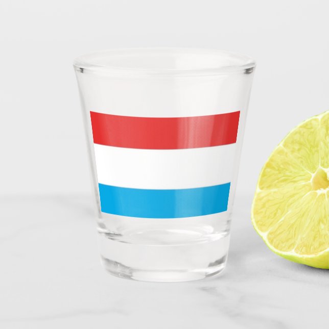 Copo De Shot Vidro quente Luxemburgo (Frente)