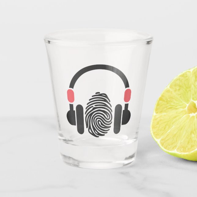 Copo De Shot Vidro quente - Podcast de loop duplo (Frente)