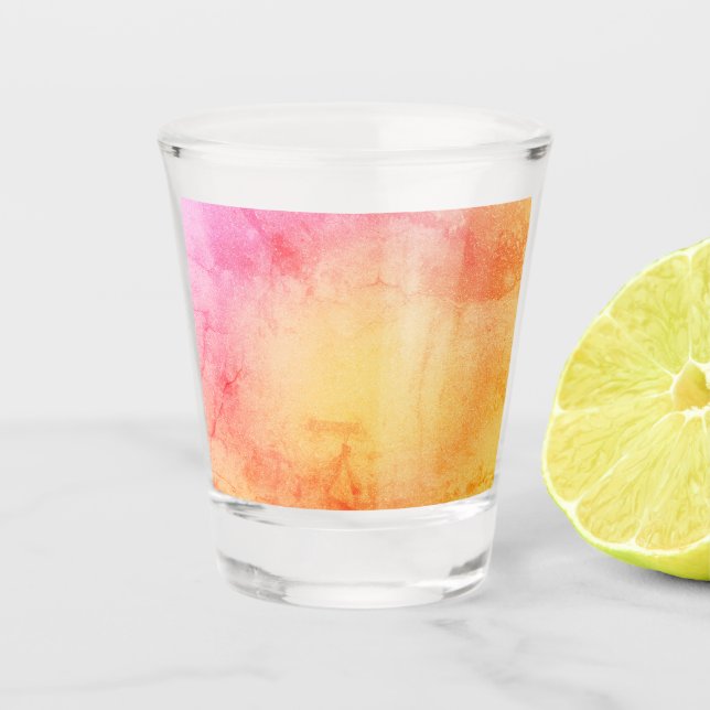 Copo De Shot Vidro Shot De Gradiente Sunset (Frente)