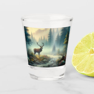 Copo De Shot Vidro Shot Pintura De Óleo De Saco