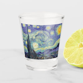 Copo De Shot Vincent Van Gogh Na Noite Estrelada