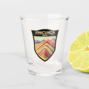 Copo De Shot Vinicunca Peru Viagem Art Vintage