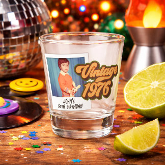 Copo De Shot Vintage 1976 50th Birthday Photo 