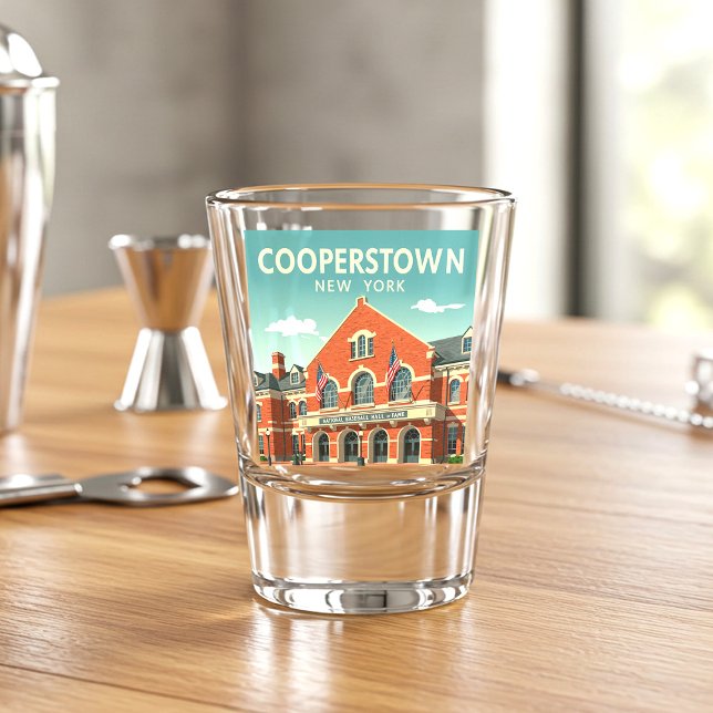 Copo De Shot Vintage Cooperstown New York (Criador carregado)