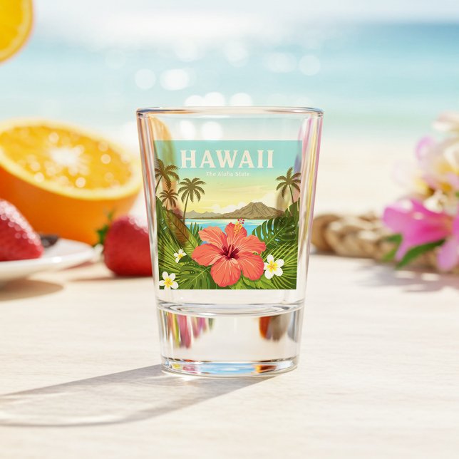 Copo De Shot Vintage Hawaii (Criador carregado)