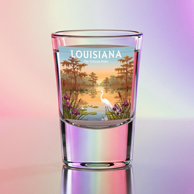 Copo De Shot Vintage Louisiana (Criador carregado)