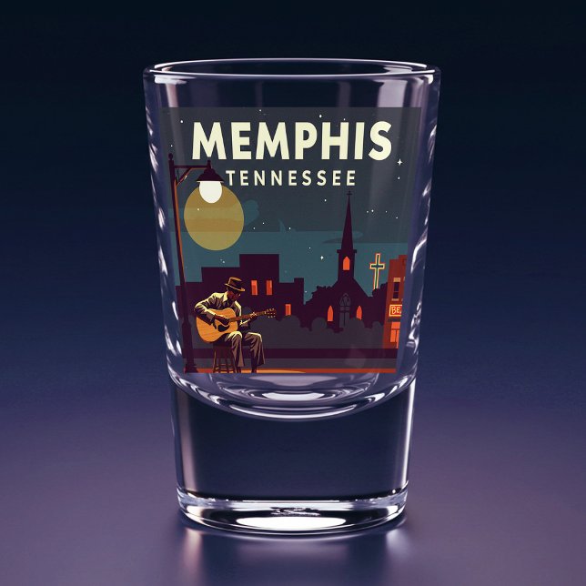Copo De Shot Vintage Memphis Tennessee (Criador carregado)