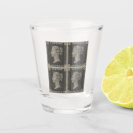 Copo De Shot Vintage Penny Black Shot Glass