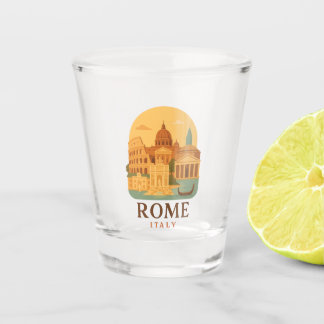 Copo de Shot Vintage Roma Itália – Coliseu Retro