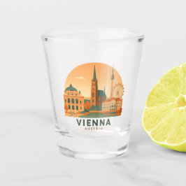 Copo De Shot Vintage Vienna Austria Shot Glass – Retro Travel