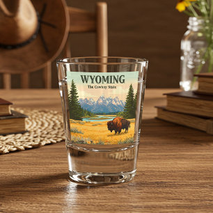 Copo De Shot Vintage Wyoming