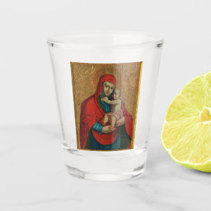 Copo De Shot Virgem Maria e Menino Jesus por Jan Rombauer