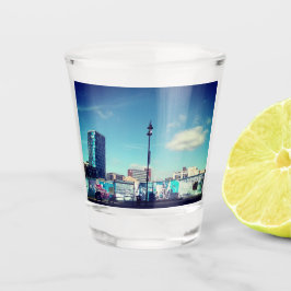 Copo De Shot Vista lateral do bloco de torres