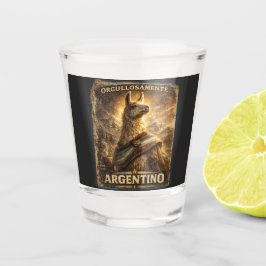 Copo De Shot VLLC Orgullosamente Argentino Llama Mate Patriotic