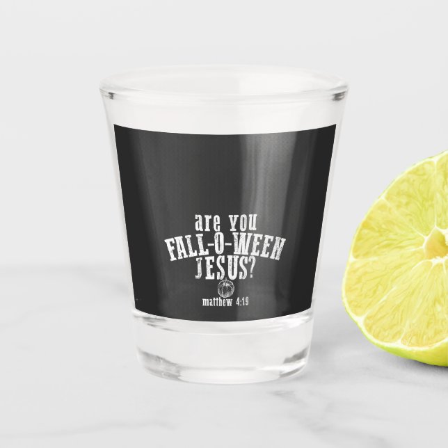 Copo De Shot Você Está Caindo O Ween Jesus, Dia das Bruxas Cris (Frente)