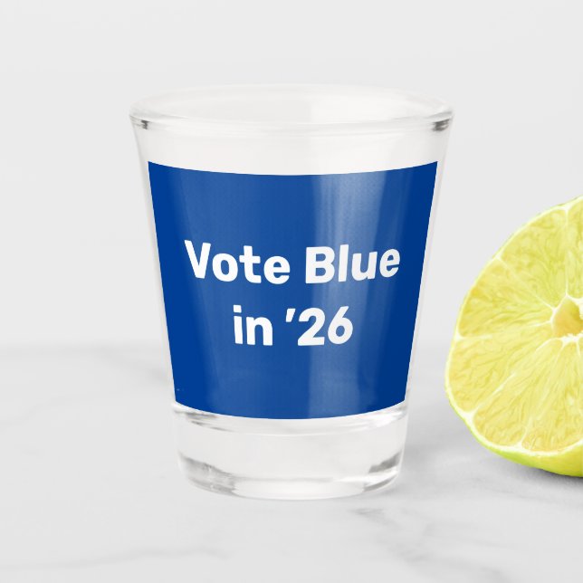 Copo De Shot Vote Blue em 2026 (Frente)