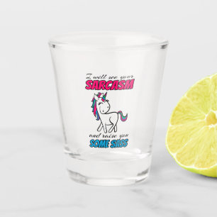 Copo De Shot Vou Ver O Seu Sarcasmo E Levantá-Lo.