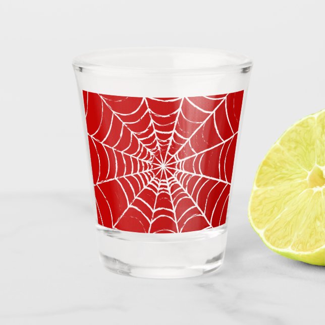 Copo De Shot Web Vermelha (Frente)