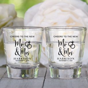 Copo De Shot Wedding Favor New Sr. Sra.