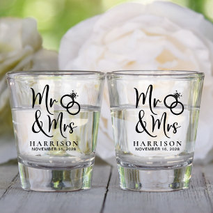 Copo De Shot Wedding Favor Sr. Sra.