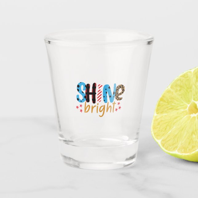 Copo De Shot Wedding Gift Shine Bright (Frente)