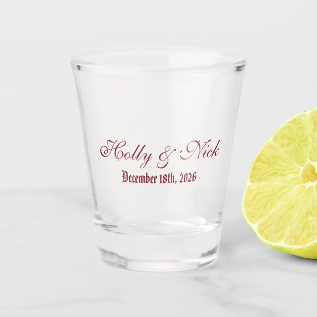 Copo De Shot Wedding Shot Glass (Frente)