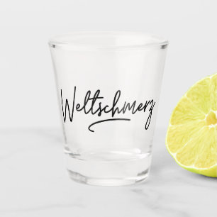 Copo De Shot Weltschmerz, alemão Word, World Weariness, Alemanh