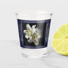 Copo De Shot White Lilies Fantasy