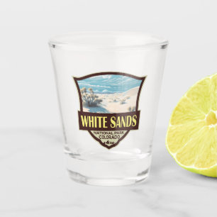 Copo De Shot White Sands National Park Viagem Art Vintage
