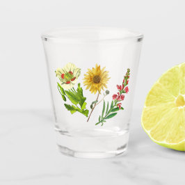 Copo De Shot Wildflower Boho Rustic