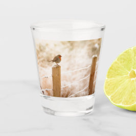 Copo De Shot Winter Robin Redbreast